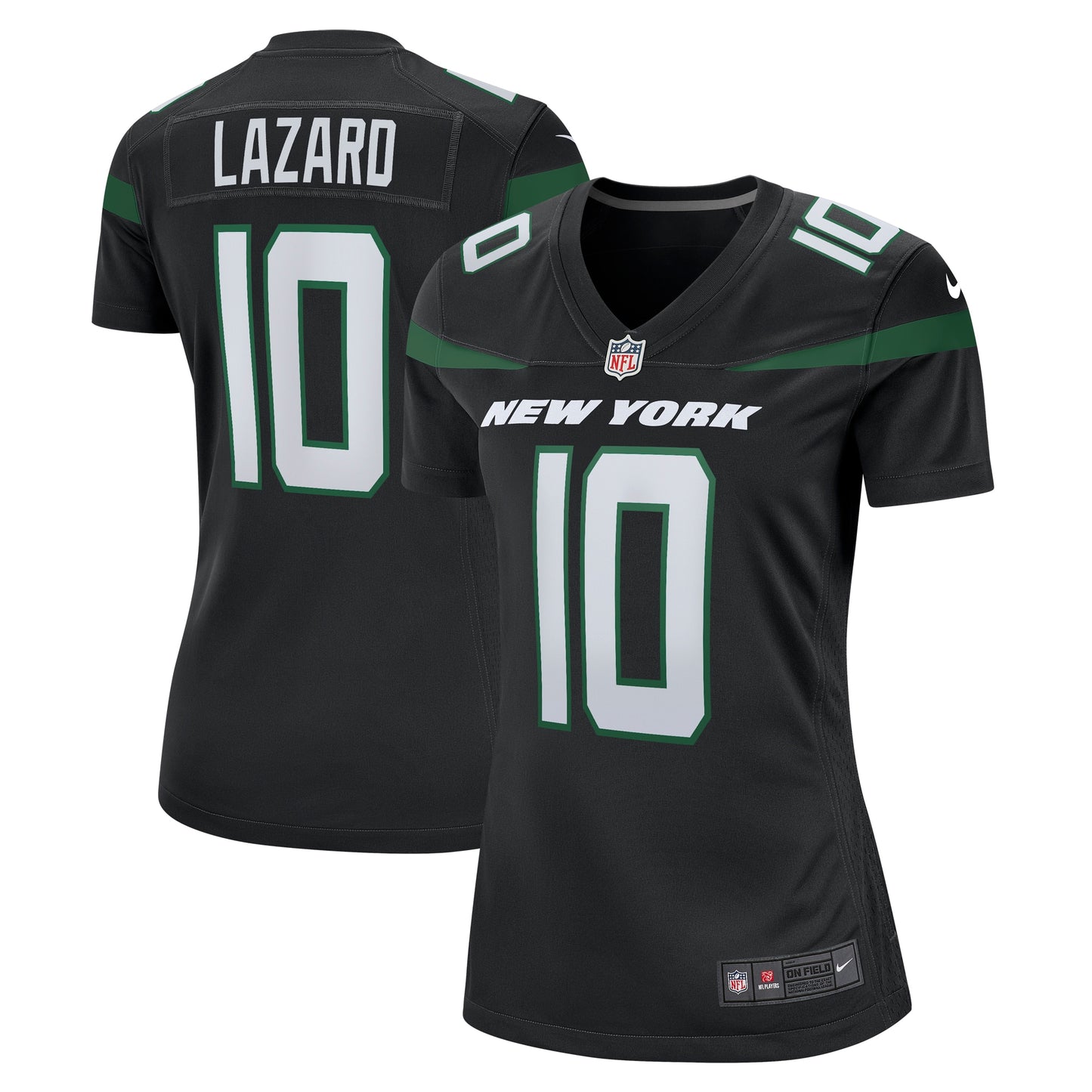 Allen Lazard New York Jets Nike Women's Alternate Game Jersey - Stealth Black