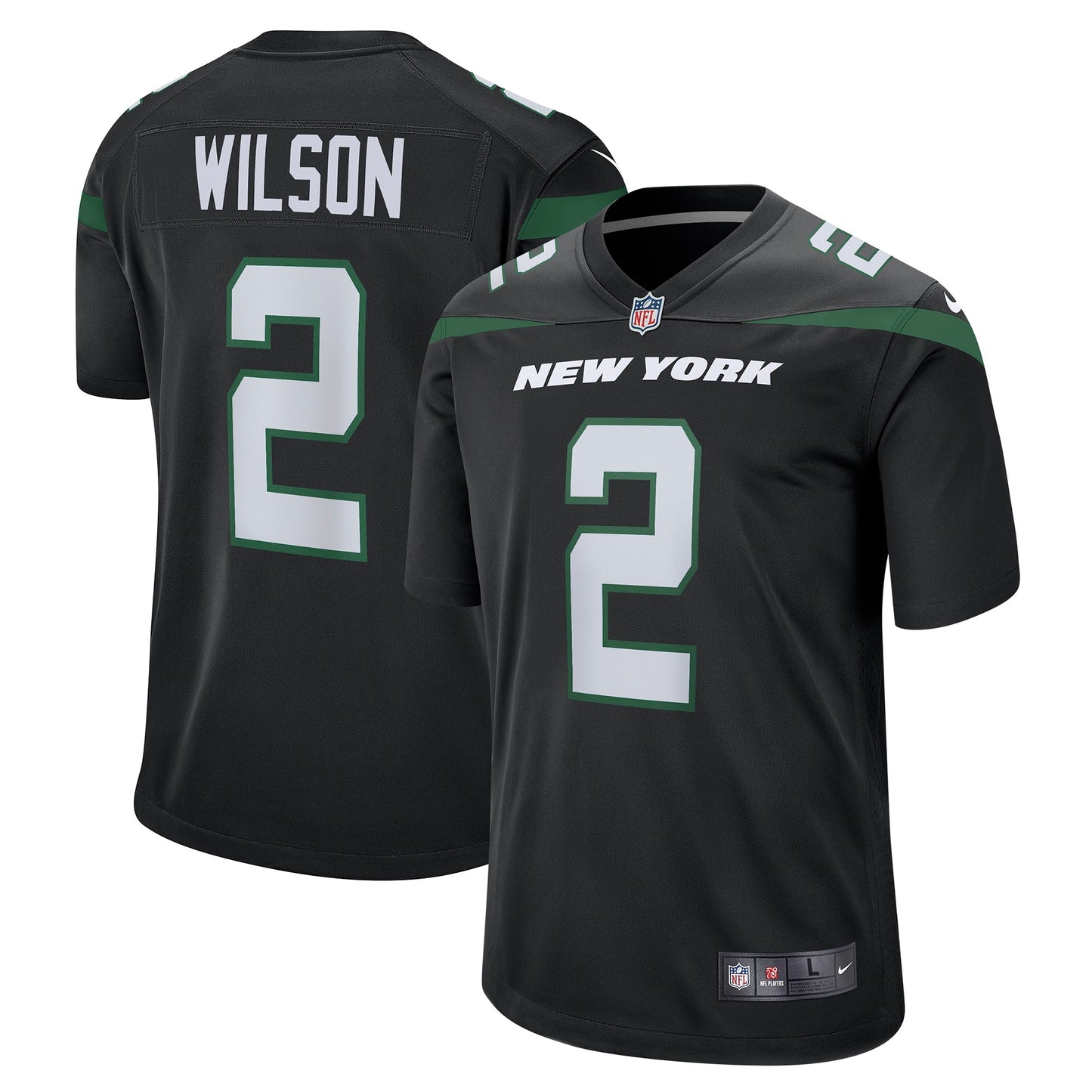 Zach Wilson Nike New York Jets Game Jersey - Stealth Black