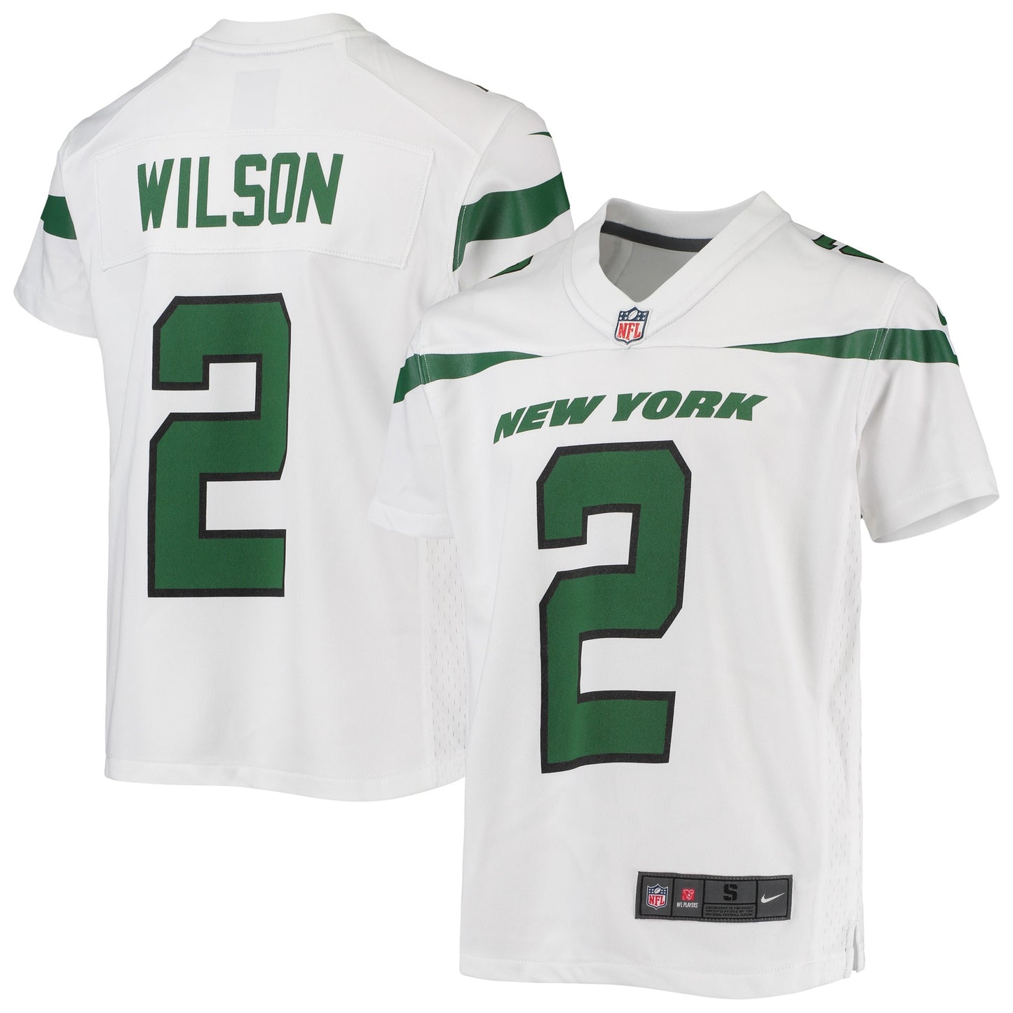 Zach Wilson New York Jets Nike Youth Game Jersey - White