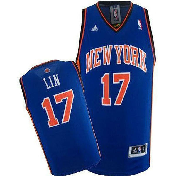 Men's New York Knicks Jeremy Lin Away Jersey - Blue