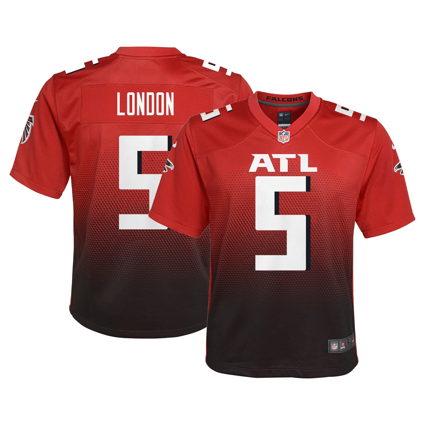 Drake London Atlanta Falcons Nike Youth Game Jersey - Red