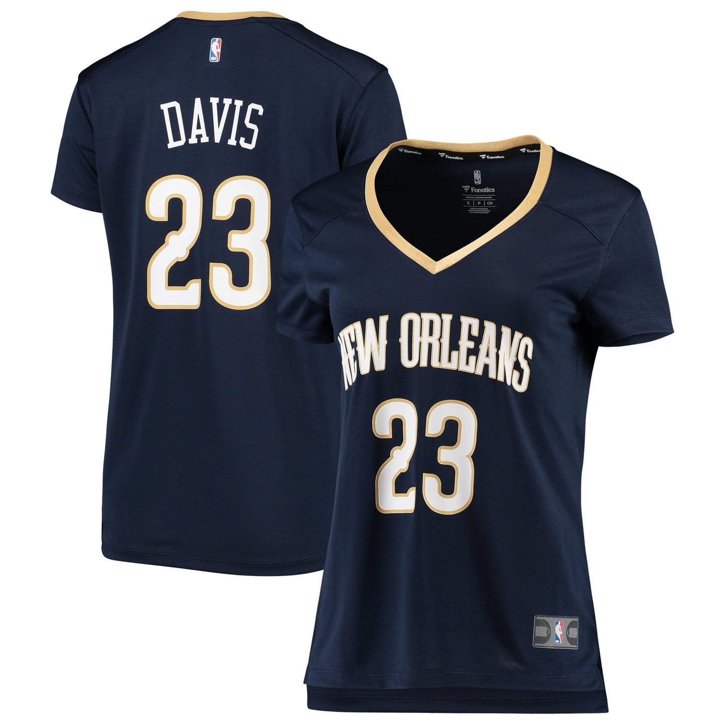 Women's Fanatics Branded Anthony Davis Navy New Orleans Pelicans Fast Break Replica Jersey - Icon Edition