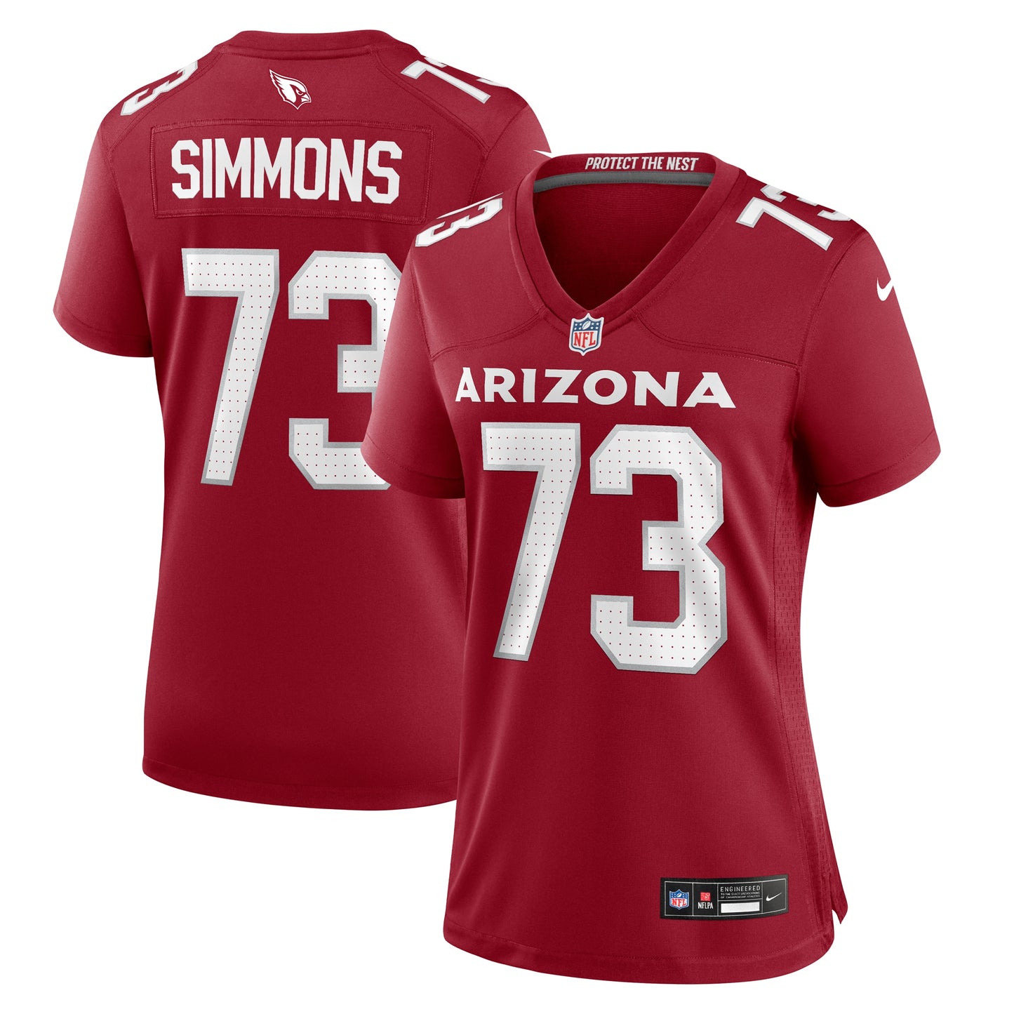 Lachavious Simmons Arizona Cardinals Nike Women's Team Game Jersey - Cardinal