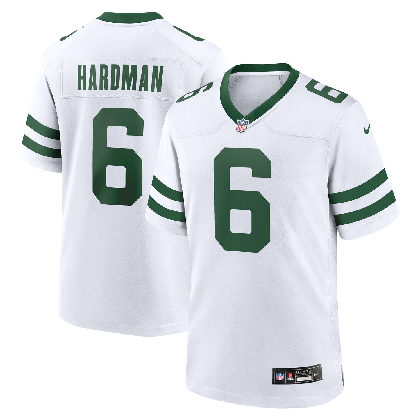 Men's Nike Mecole Hardman White New York Jets Legacy Player Game Jersey