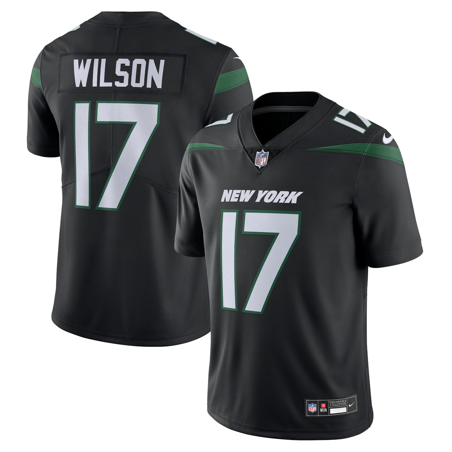 Garrett Wilson New York Jets Nike Alternate Vapor Untouchable Limited Jersey - Stealth Black
