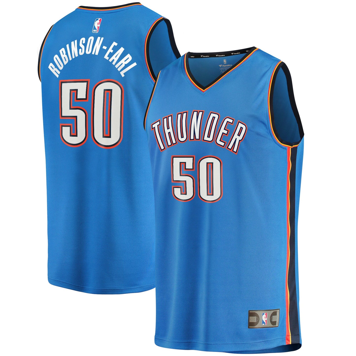 Jeremiah Robinson-Earl Oklahoma City Thunder Fanatics Branded 2021/22 Fast Break Replica Jersey - Icon Edition - Blue