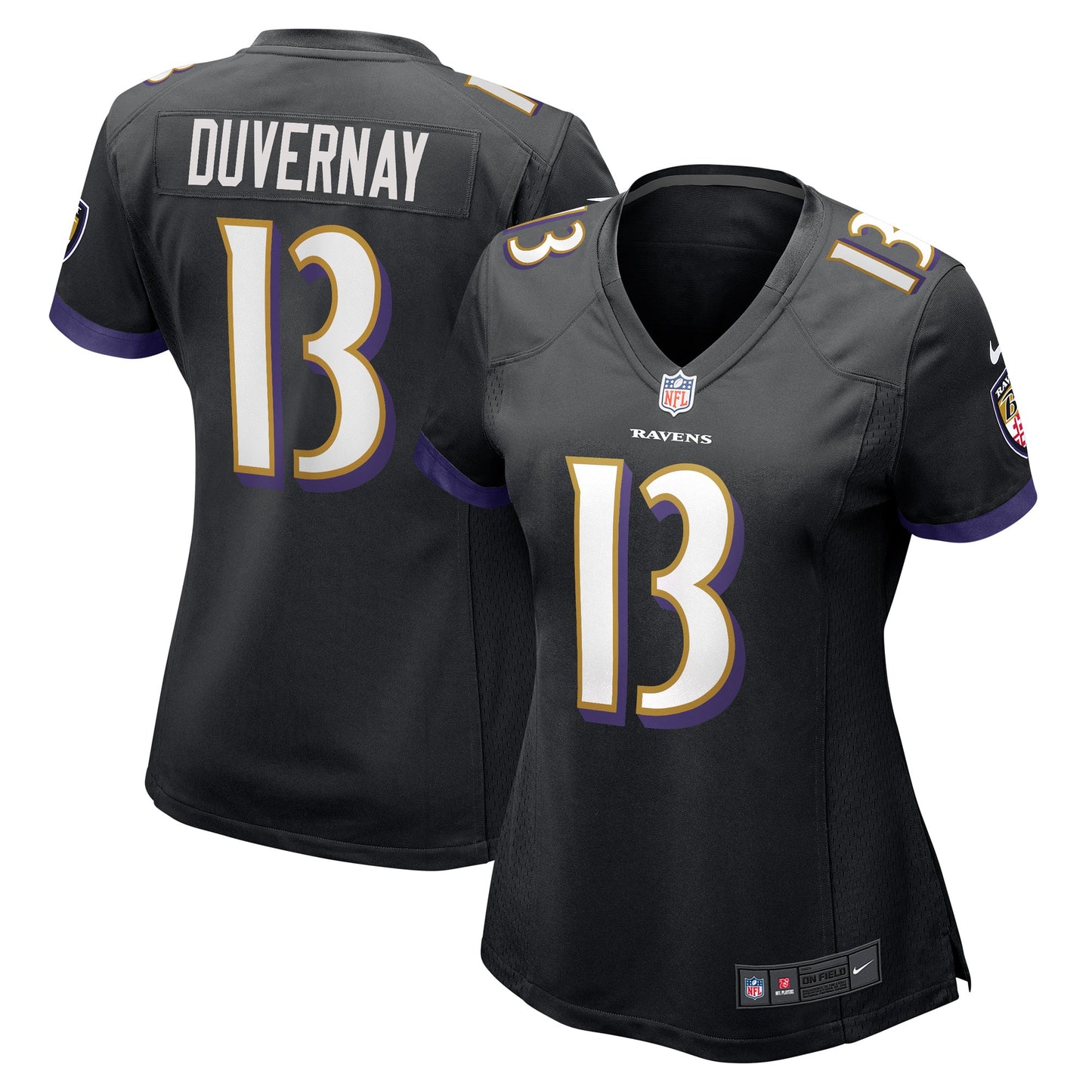 Devin Duvernay Baltimore Ravens Nike Women's Game Player Jersey - Black