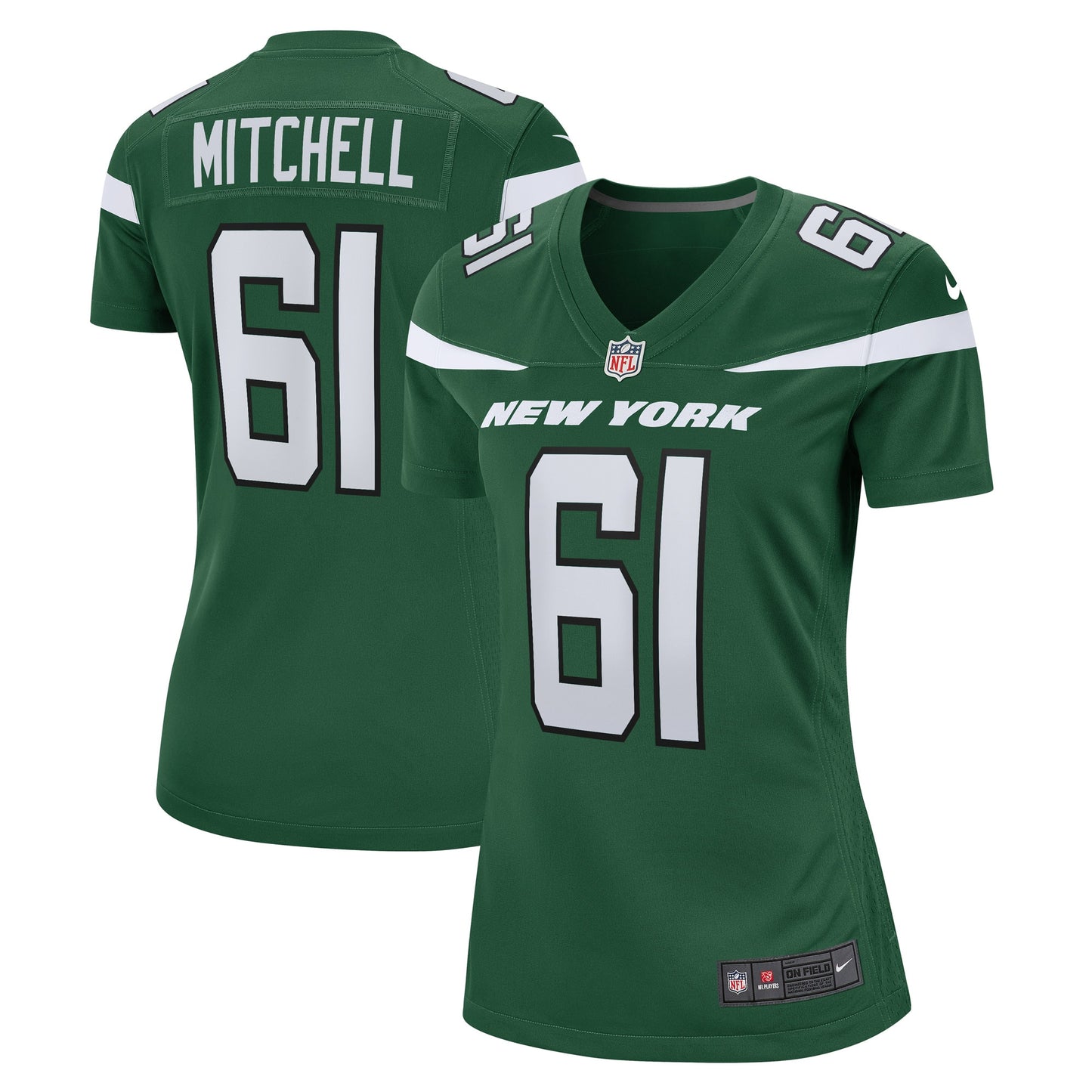 Max Mitchell New York Jets Nike Women's Game Player Jersey - Gotham Green
