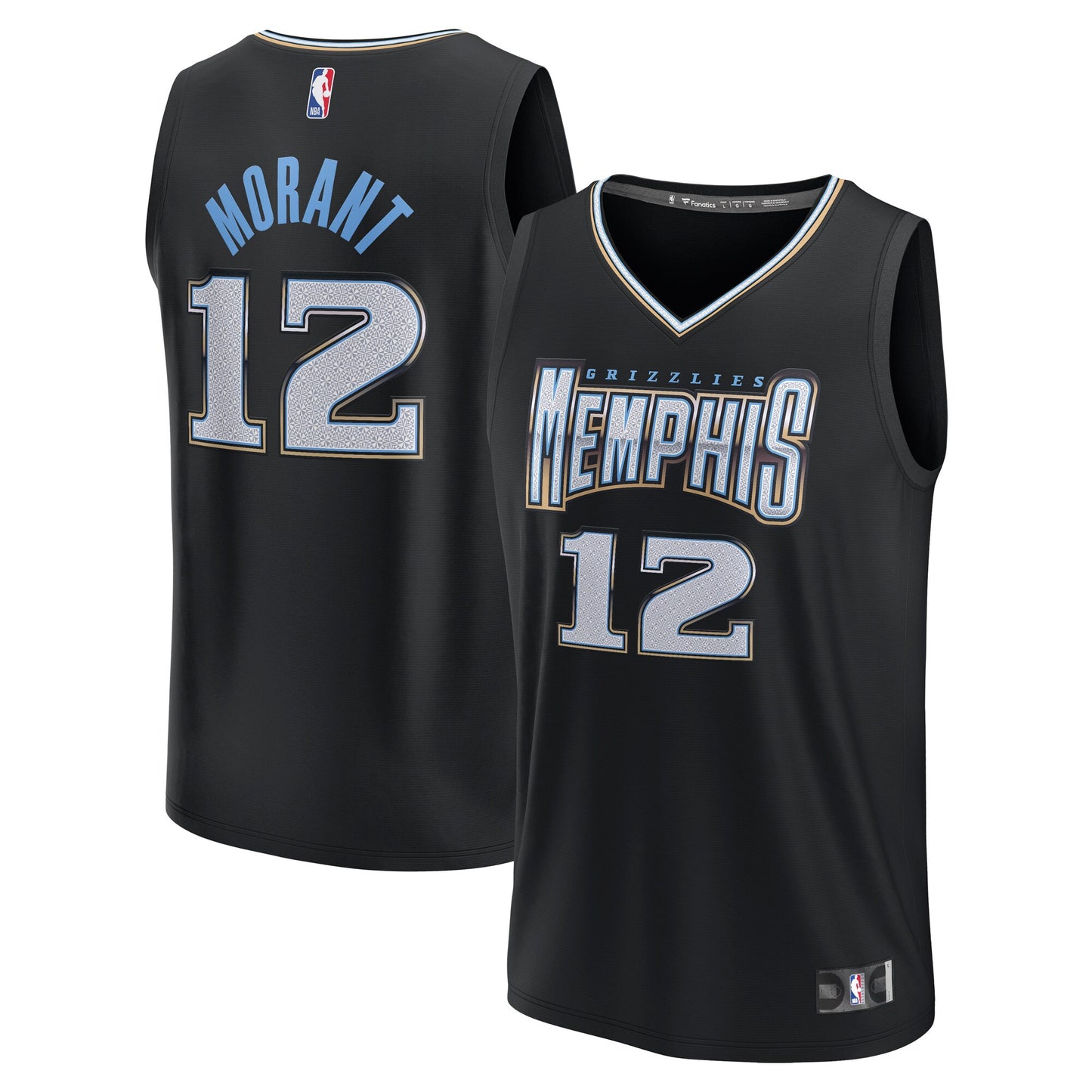 Ja Morant Memphis Grizzlies Fanatics Branded 2022/23 Fastbreak Jersey - City Edition - Black