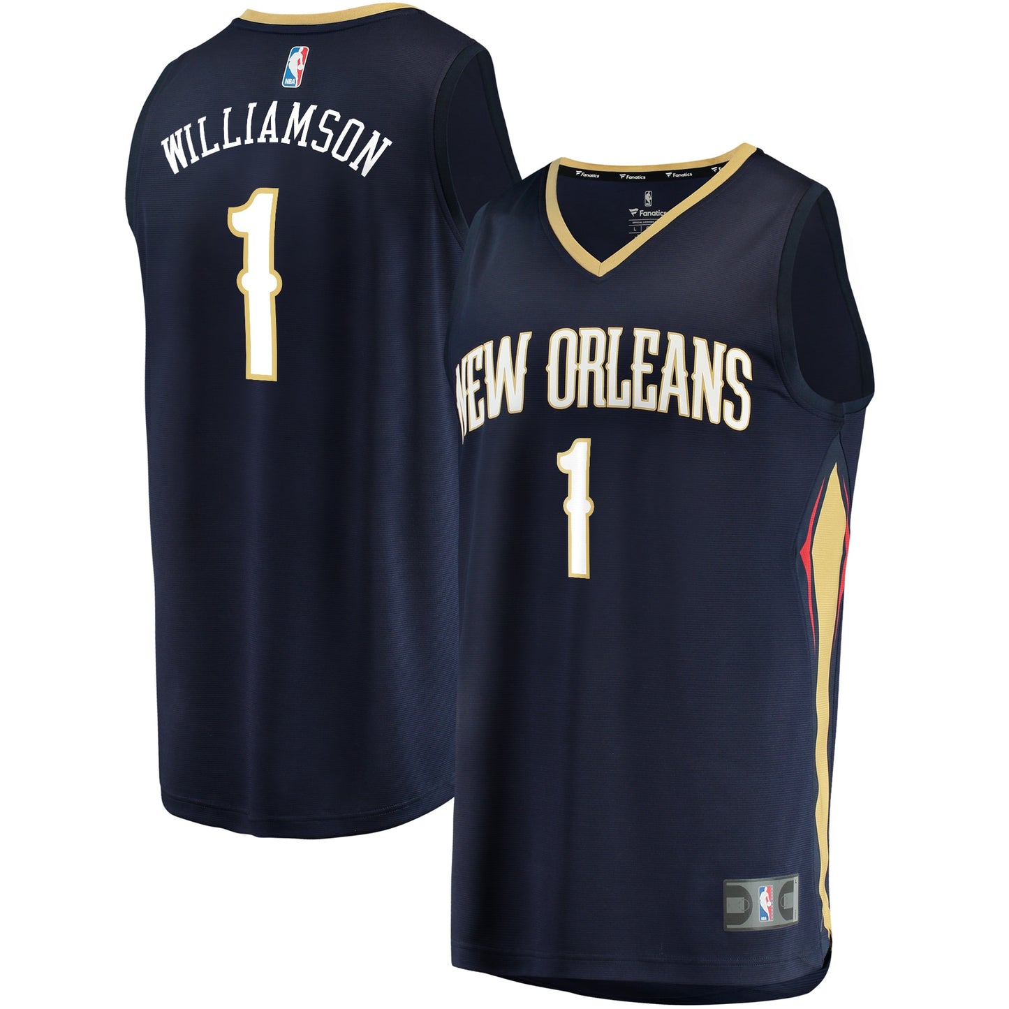 Zion Williamson New Orleans Pelicans Fanatics Branded Youth Replica Fast Break Jersey Navy - Icon Edition