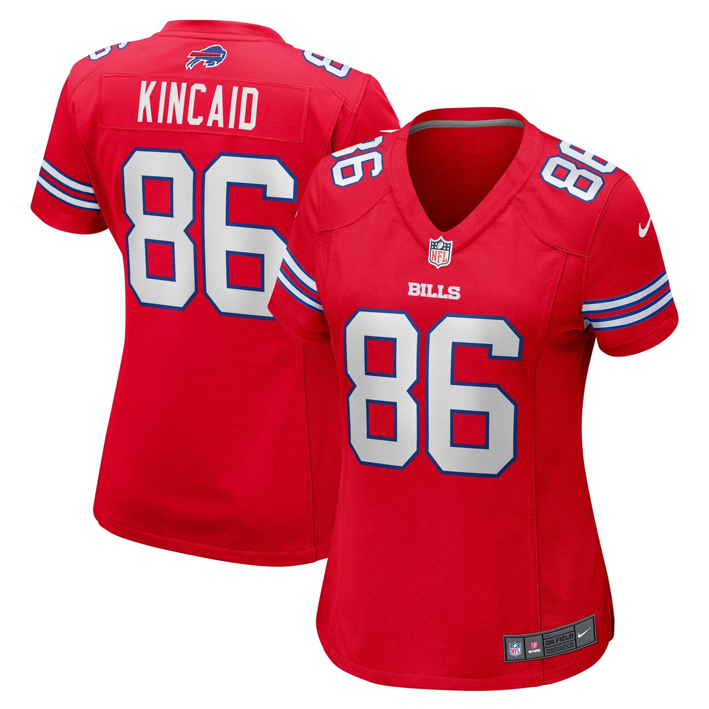 Dalton Kincaid Buffalo Bills Nike Women's Alternate Game Jersey - Red