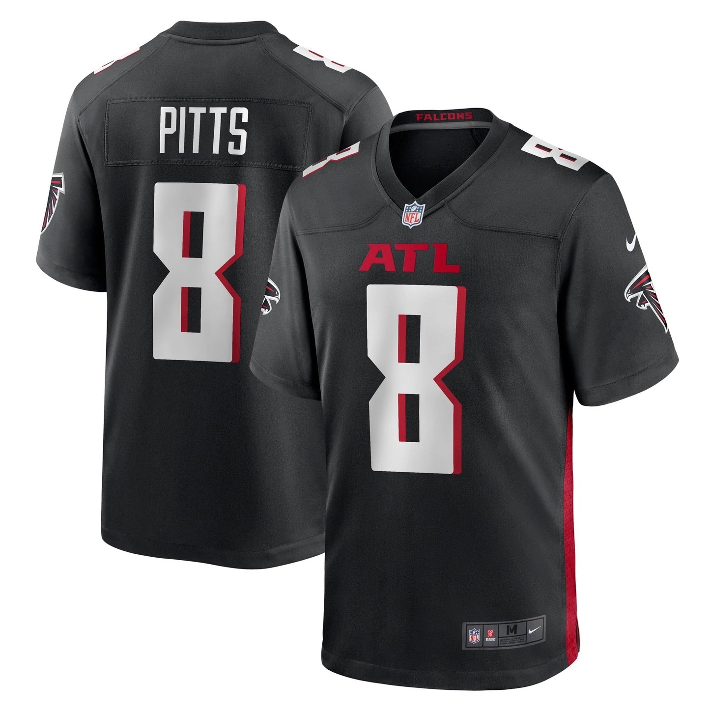 Men's Nike Kyle Pitts Black Atlanta Falcons Game Jersey