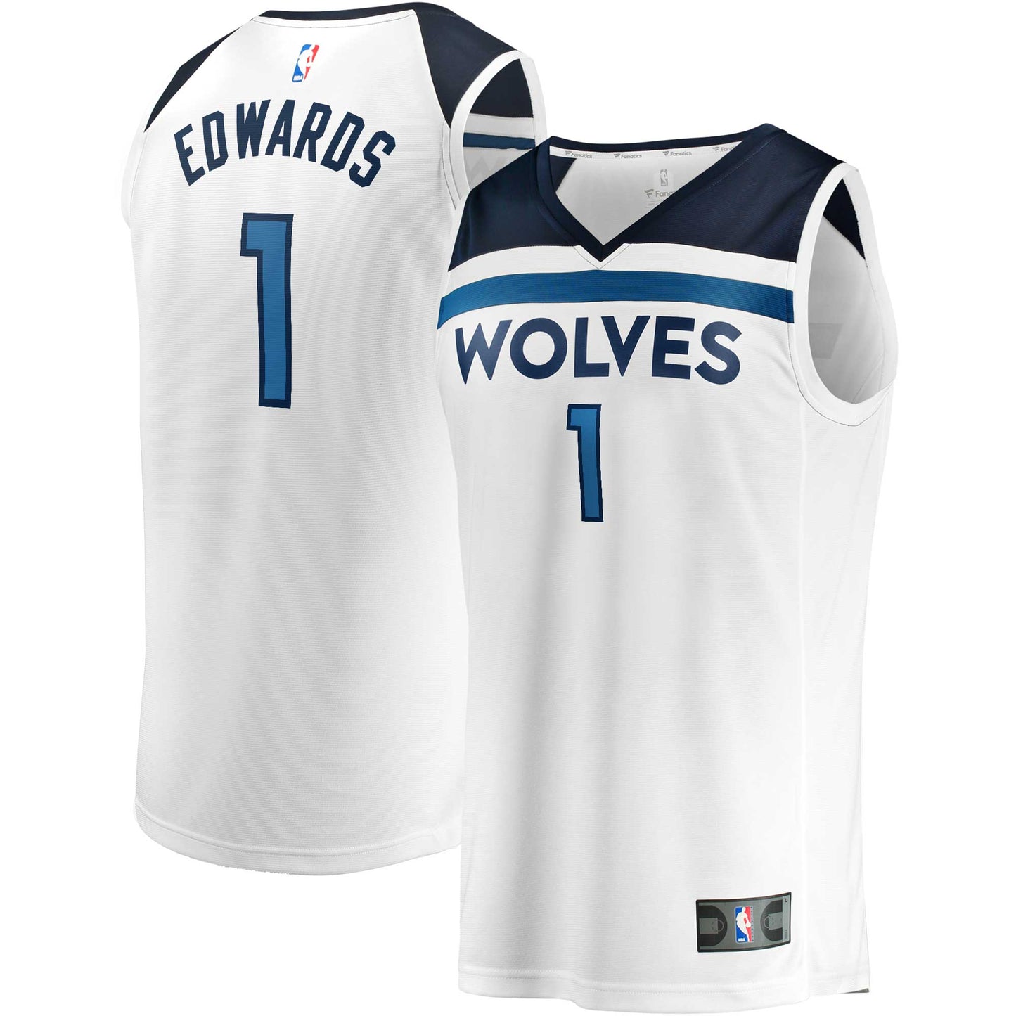 Anthony Edwards Minnesota Timberwolves Fanatics Branded Fast Break Replica Jersey - Association Edition - White