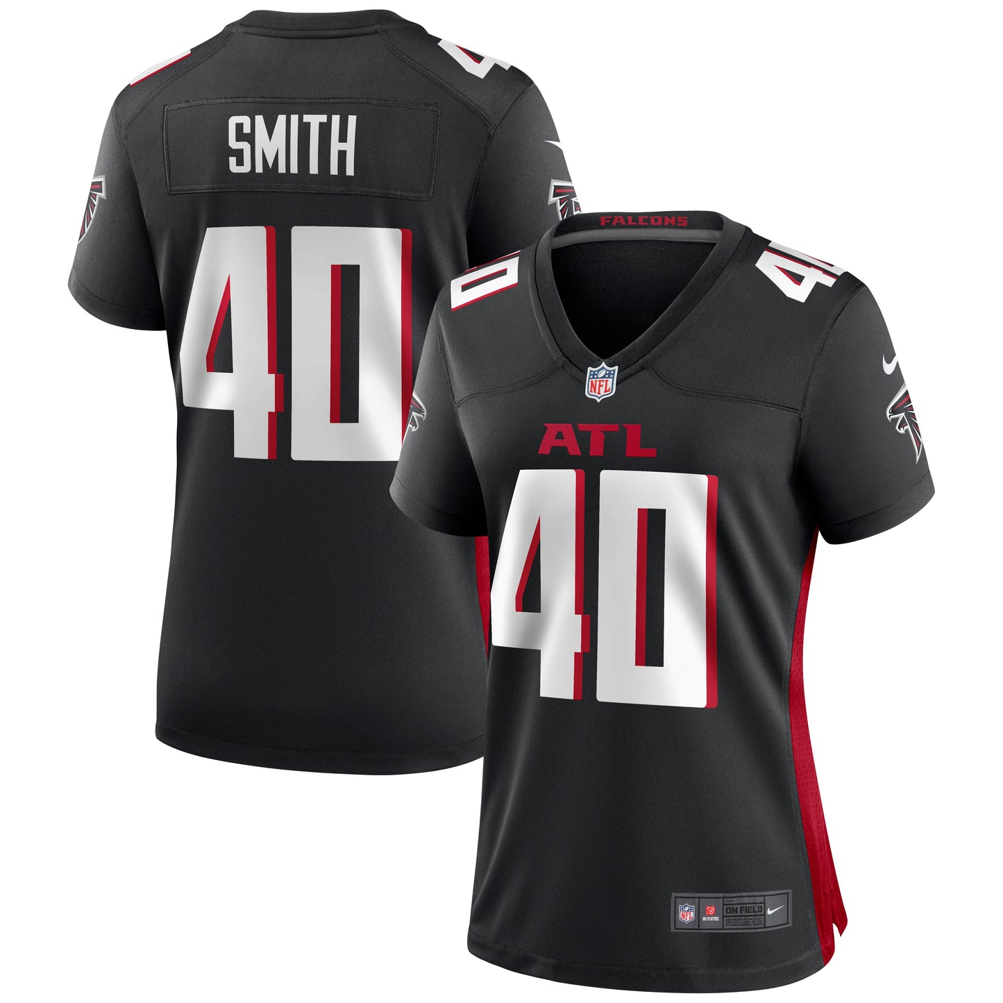 Keith Smith Atlanta Falcons Nike Women's Game Jersey - Black