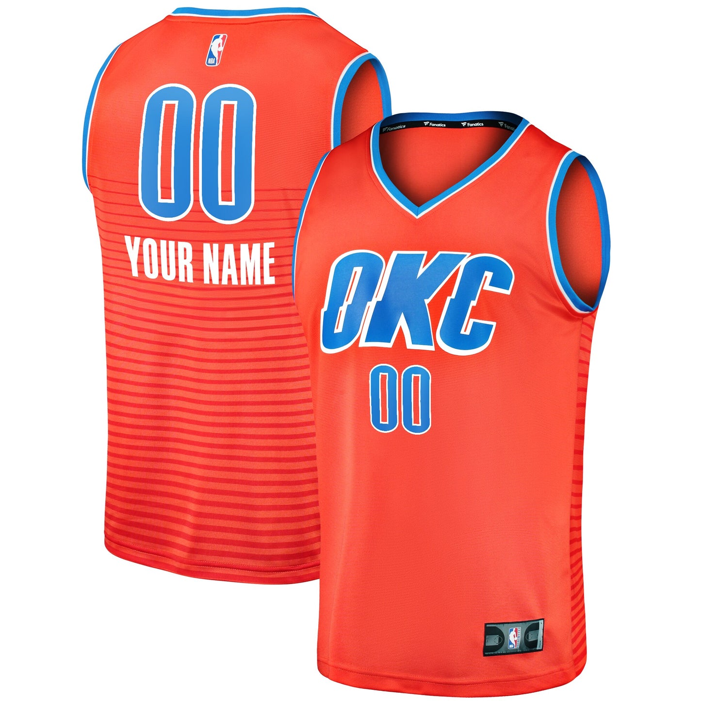 Oklahoma City Thunder Fanatics Branded 2022/23 Fast Break Custom Replica Jersey - Orange - Statement Edition